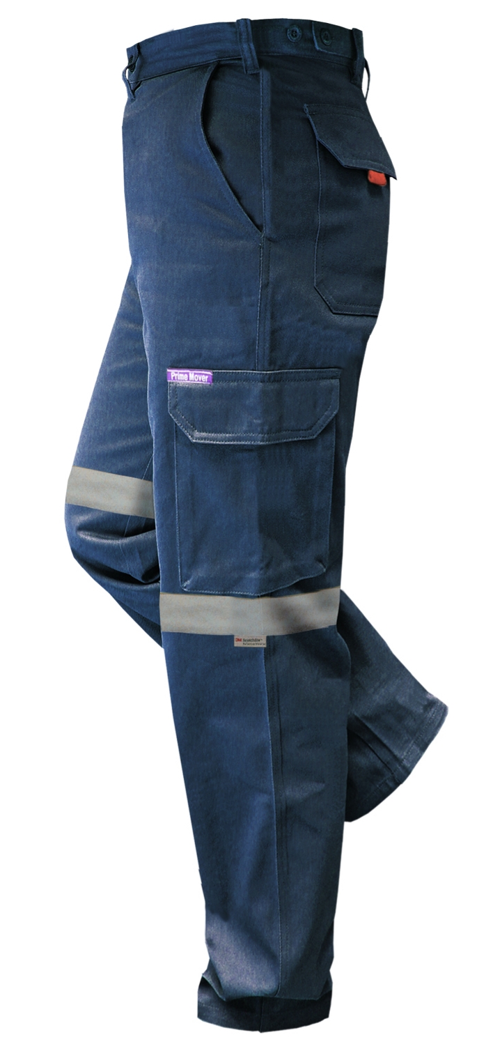 PrimMover CH701K-Flame Retardant Cotton Drill Cargo Pants - Click Image to Close