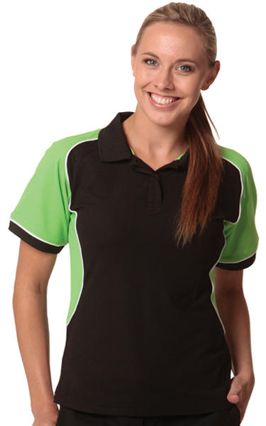 WinningSpirit PS78-CONQUEST Lady -Womens TrueDry Tri-colour polo