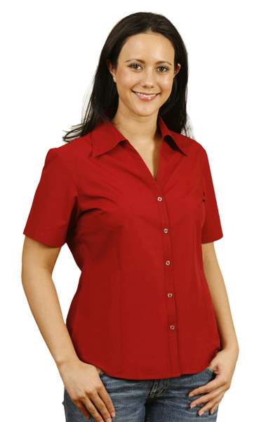 WinningSpirit BS07S-Teflon Ladies’ Short Sleeve Shirt