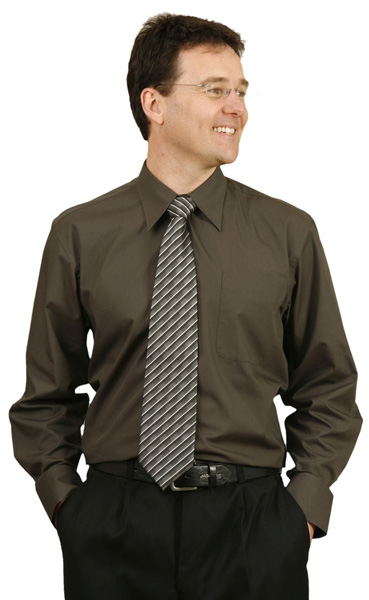 WinningSpirit BS08L-Teflon Men’s Long Sleeve Business Shirts - Click Image to Close