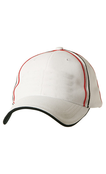 WinningSpirit CH76-Tri-colour pique mesh structured cap - Click Image to Close