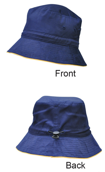 WinningSpirit H1033-Bucket Hat With Sandwich & Toggle (S/M, L/XL