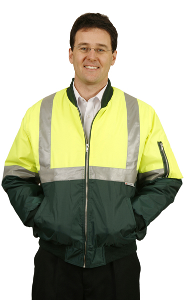 WinningSpirit SW16-High Visibility Flying Jacket with 3M Reflect