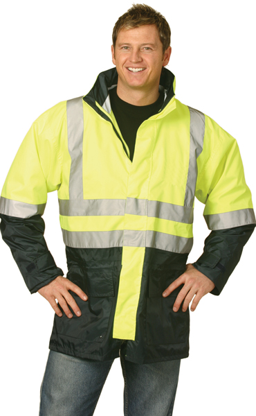 WinningSpirit SW18-High Visibility Two Tone Jacket With 3M Refle