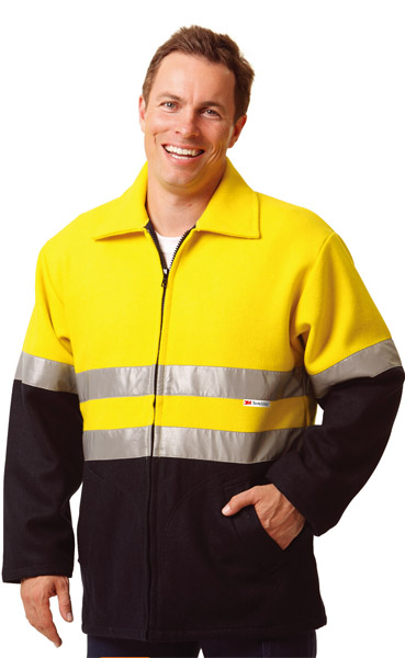 WinningSpirit SW31-High Visibility two Tone Bluey Safety Jacket - Click Image to Close