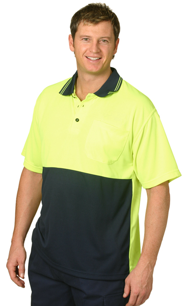 WinningSpirit SW01CD-CoolDry® Micro-mesh Safety Polo