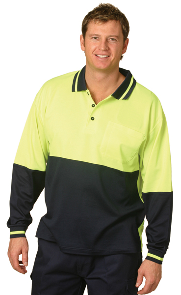 WinningSpirit SW11-High Visibility TrueDry® Long Sleeve Safety P