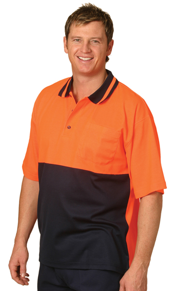 WinningSpirit SW12-High Visibility TrueDry® Short Sleeve Safety - Click Image to Close
