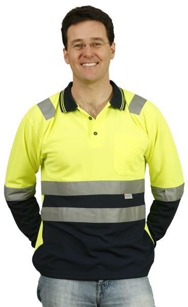 WinningSpirit SW21-Men’s TrueDry® Safety Polo With 3M Reflective - Click Image to Close