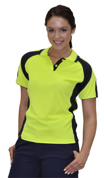 WinningSpirit SW62-Ladies’ CoolDry® Safety Polo with Underarms m - Click Image to Close