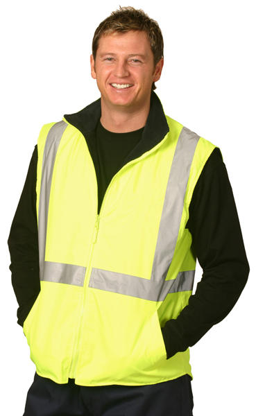 WinningSpirit SW19A-High Vis Two Tone Vest With 3M Reflect