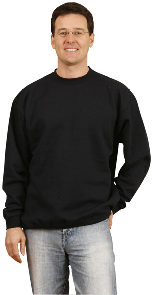 WinningSpirit FL01-Adults’ American Style Crew Fleecy Sweat - Click Image to Close