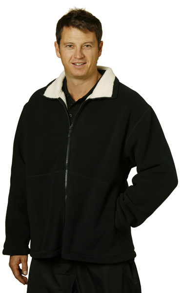 WinningSpirit PF15-Men’s Shepherd Polar Fleece Contrast Jacket - Click Image to Close