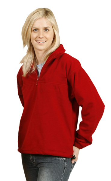 WinningSpirit PF01-Micro Polar Fleece Half Zip Pullover (Unisex) - Click Image to Close