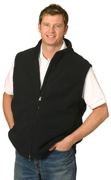 WinningSpirit PF09-Men’s Bonded Polar Fleece Vest - Click Image to Close