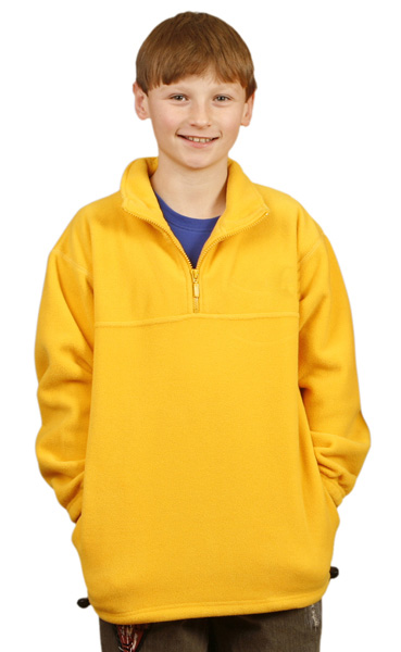 WinningSpirit PF11-Kids’ Polar Fleece Half Zip Pullover (Unisex)