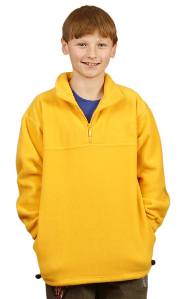 WinningSpirit PF11-Kids’ Polar Fleece Half Zip Pullover (Unisex) - Click Image to Close