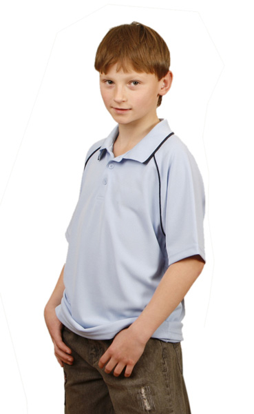 WinningSpirit PS24-Kids’ CoolDry® Raglan Short Sleeve Contrast P - Click Image to Close