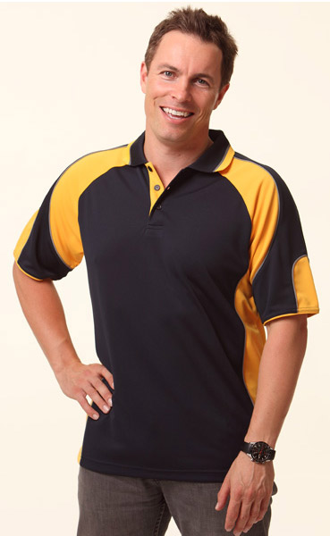 WinningSpirit PS61-Men’s CoolDry® Contrast Polo with Sleeve Pane - Click Image to Close
