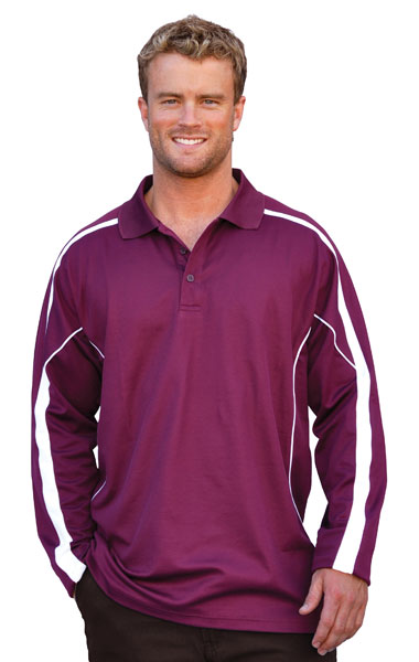 WinningSpirit PS69-Men’s TrueDry® Long Sleeve Polo