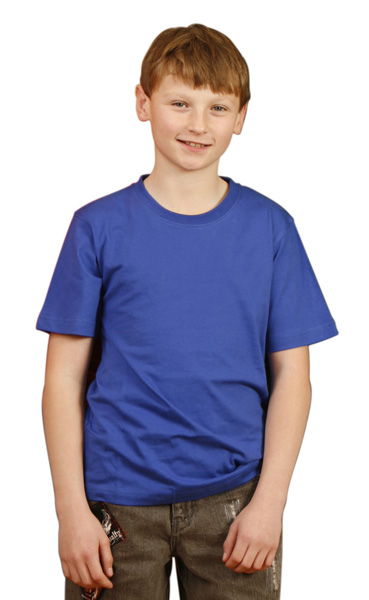 WinningSpirit TS01K-210gsm Kids’ 100% Cotton Crew Neck Short Sle - Click Image to Close