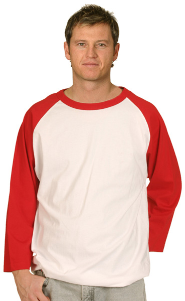 WinningSpirit TS08-Men’s 3/4 Raglan Sleeve Tee (Unisex) - Click Image to Close