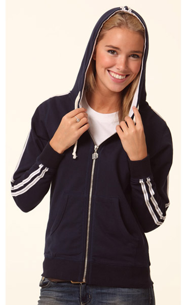 WinningSpirit FL24-Ladies’ Contrast French Terry Hoodie - Click Image to Close