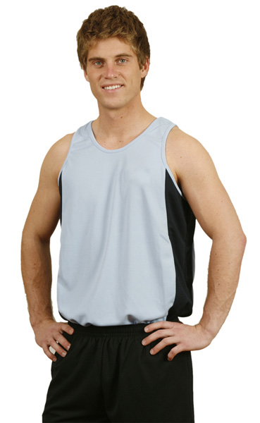 WinningSpirit TS19-Men’s Contrast CoolDry® Mesh Singlet