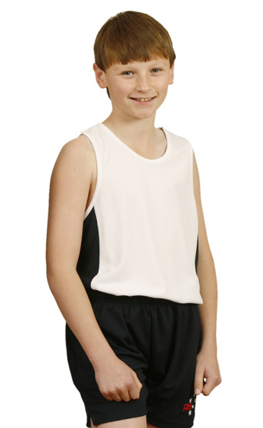 WinningSpirit TS19K-Kids’ Contrast TrueDry® Mesh Singlet