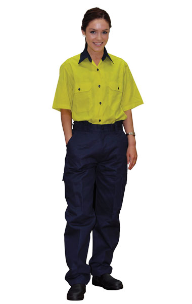 WinningSpirit WP15-Ladies’ Heavy Cotton Pre-shrunk Drill Work Pa - Click Image to Close