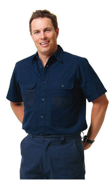 WinningSpirit WT05-DURA WEAR™ Short Sleeve Work Shirt