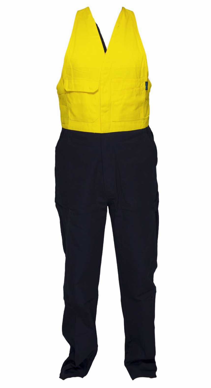 PrimeMover WWAB311-311gsm HiVis Actionback overall 77-137S - Click Image to Close