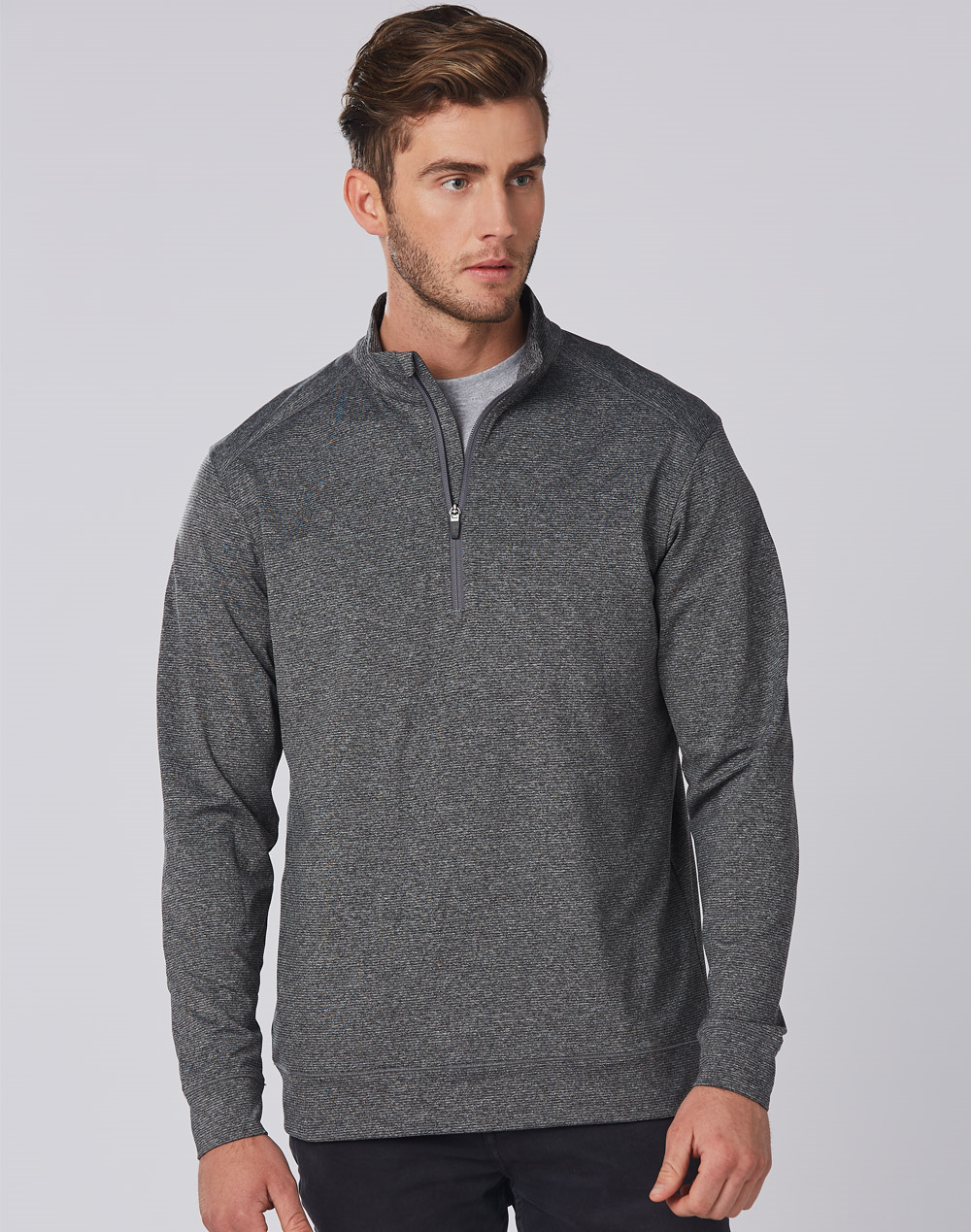 WS FL25-Mens Ultimate Half Zip Long Sleeve Sweater - Click Image to Close