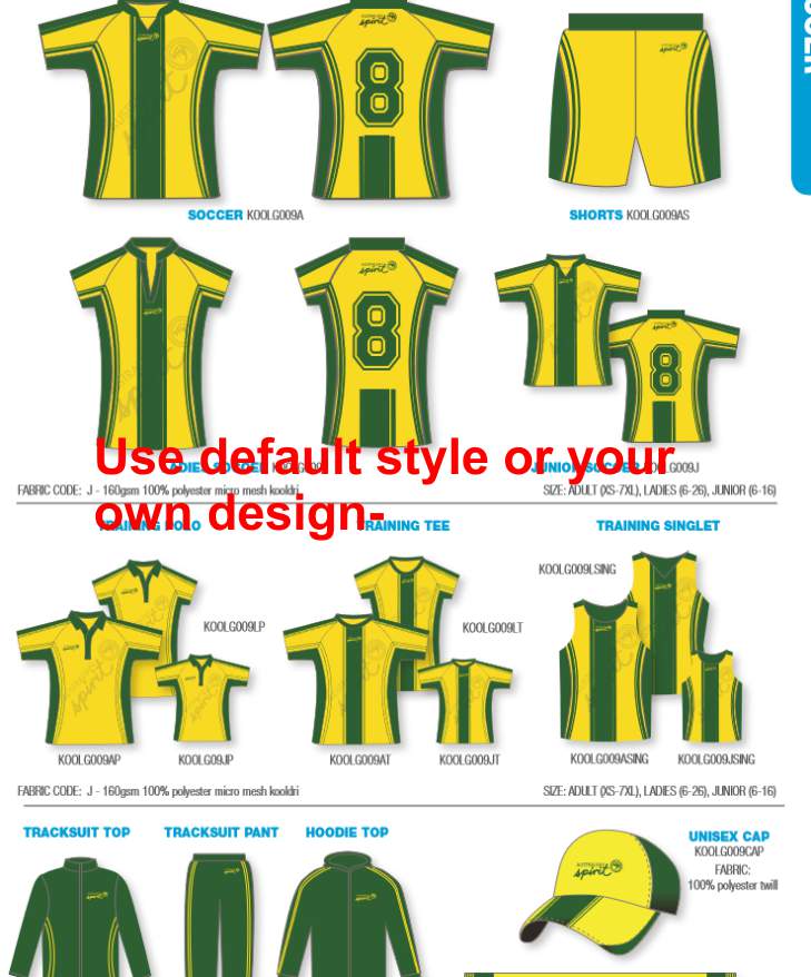 Soccer Style 3 --Design your own color-Minimum 25 units